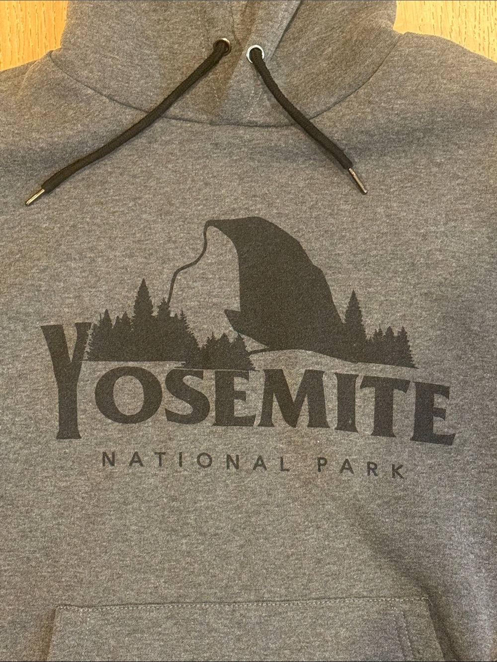 Yosemite Gray Hooded Sweatshirt - Picture 2 of 3